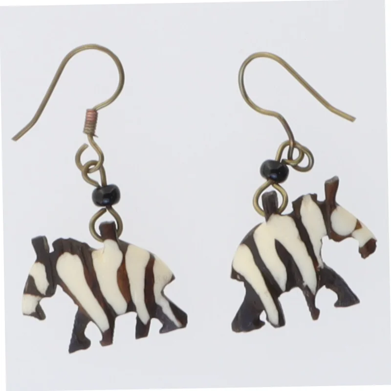 Øreringe med elefantmotiv