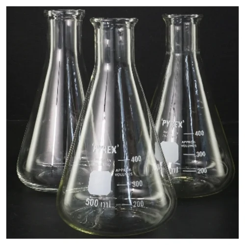Pyrex Erlenmeyer kolber, 500 ml fra Pyrex (str. 3 stk 17,5 cm)