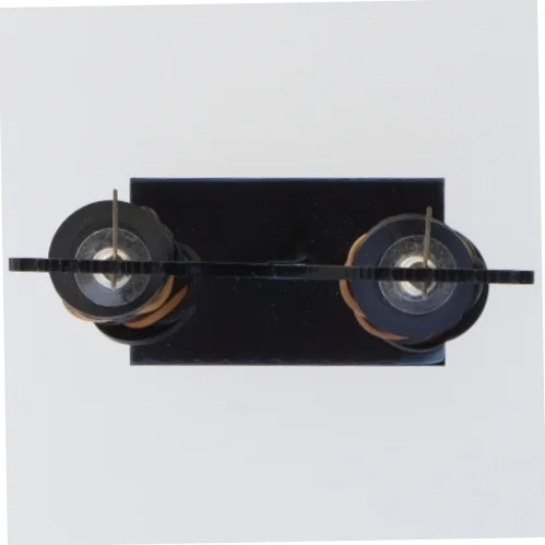 Håndlavede øreringe med perler og træ (str. 4,5 cm)