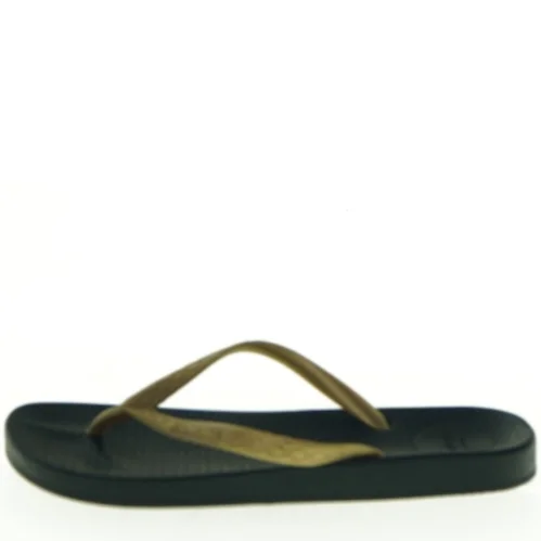 Guld og sorte flip-flops fra Ipanema (str. 37)