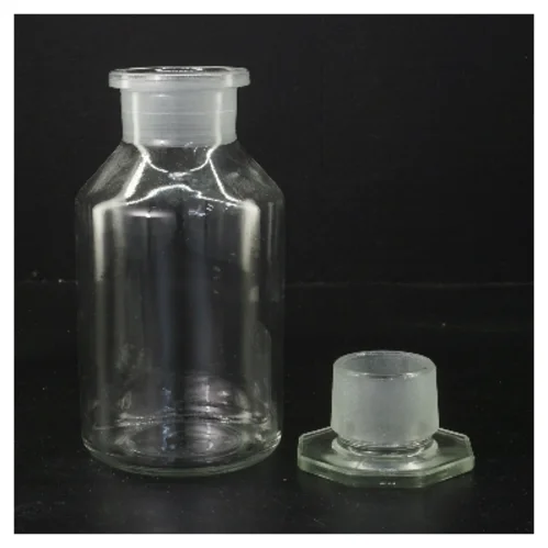 Glasflaske med låg (str. 18 cm)