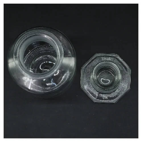 Glasflaske med låg (str. 18 cm)