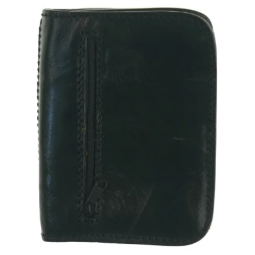 Sort læderpung fra Gianni Conti (str. 15 x 12 cm)