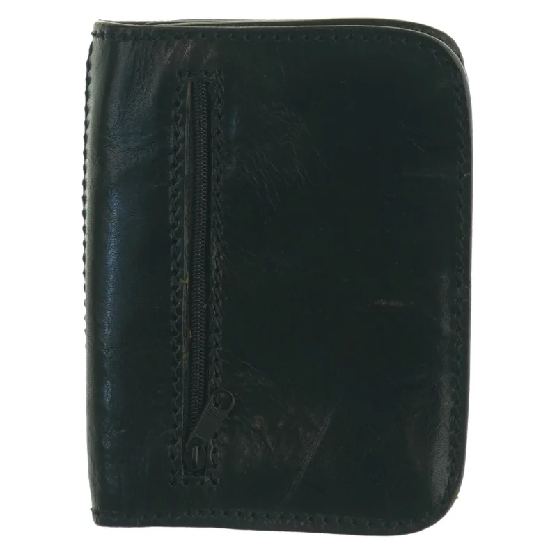 Sort læderpung fra Gianni Conti (str. 15 x 12 cm)