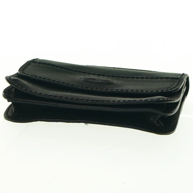 Sort læderpung fra Gianni Conti (str. 15 x 12 cm)