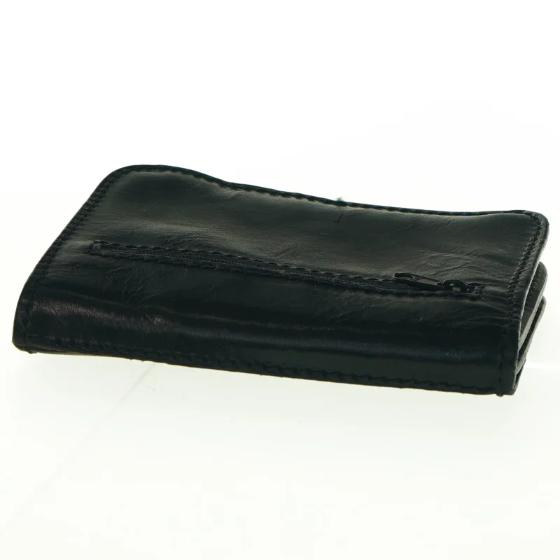 Sort læderpung fra Gianni Conti (str. 15 x 12 cm)