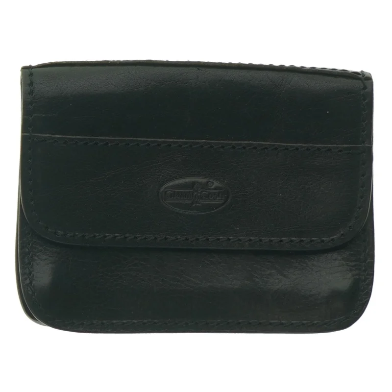 Sort læderpung fra Gianni Conti (str. 15 x 12 cm)