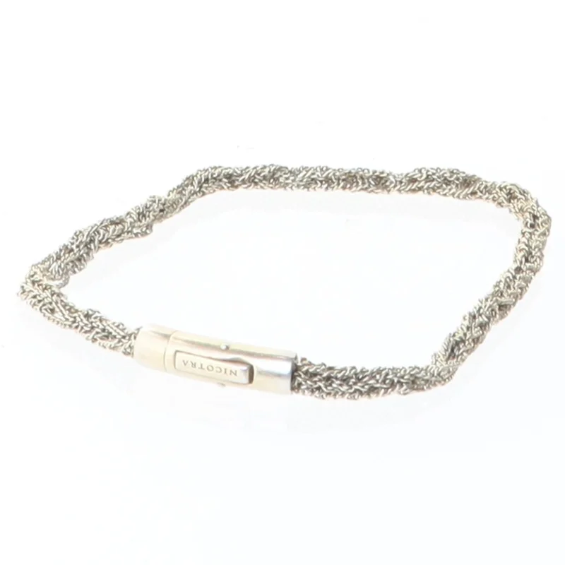 Flettet halskæde (str. 19 cm)