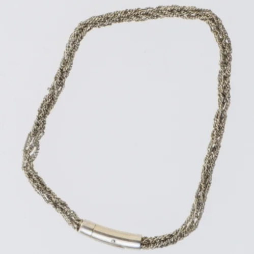 Flettet halskæde (str. 19 cm)
