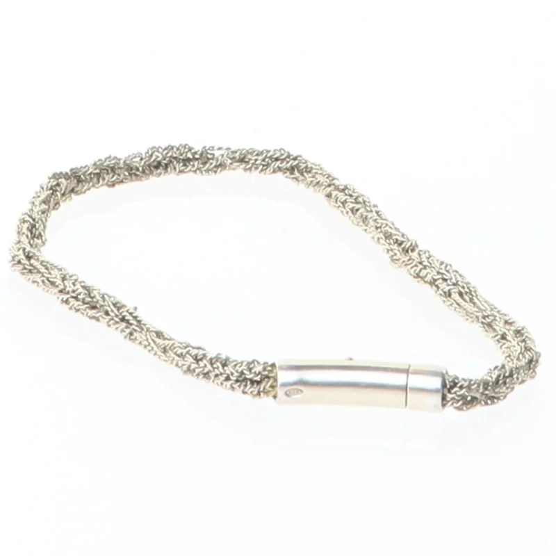 Flettet halskæde (str. 19 cm)