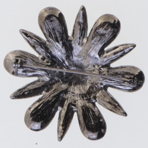 Broche med sten (str. 4,5 cm)