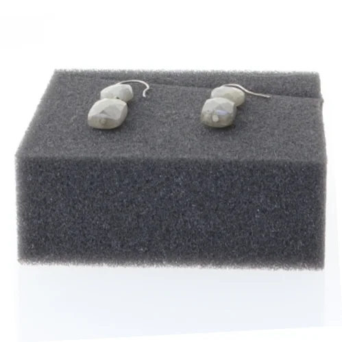 Øreringe med sten (str. 2,5 cm)