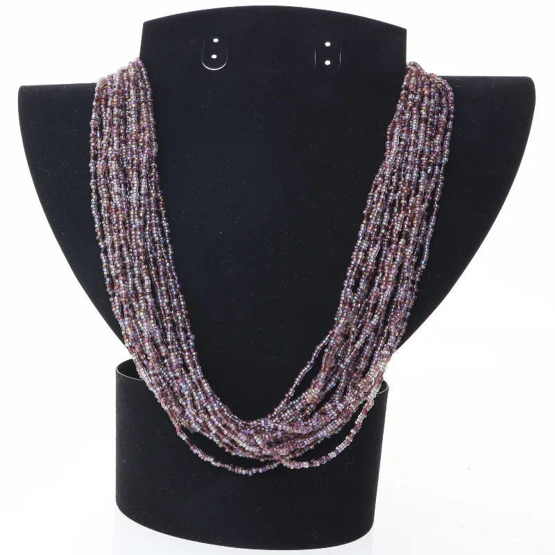 Flervævet halskæde (str. 53 cm)