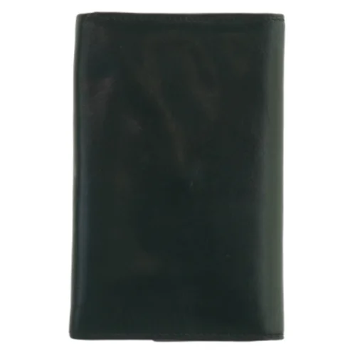 Sort læderpung fra Adax (str. 15 x 10 cm)