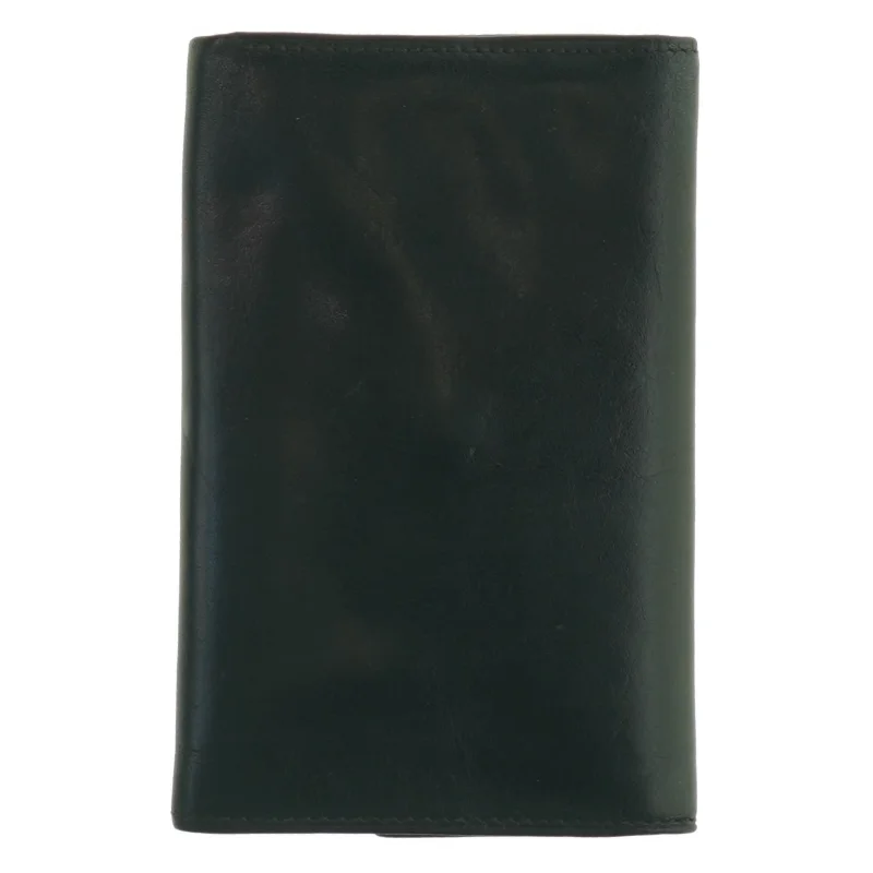 Sort læderpung fra Adax (str. 15 x 10 cm)