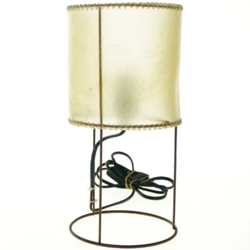 Bordlampe med lampeskærm (str. Ø 15 cm)