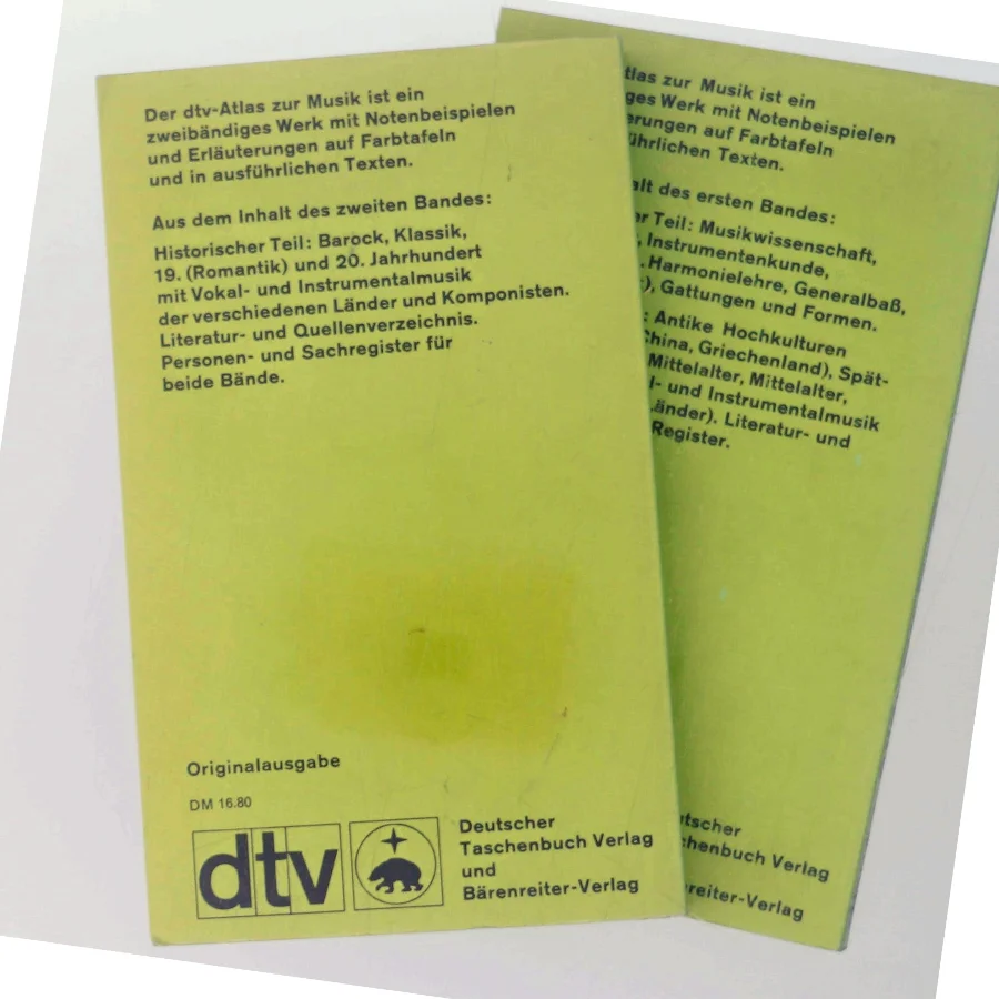 dtv-Atlas zur Musik af Deutsches Taschenbuch Verlag und Bärenreiter-Verlag (Bog)