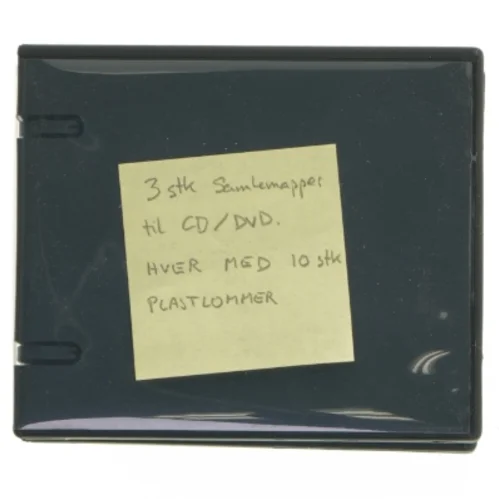 CD/DVD opbevaringsmapper, 3 stk (str. 16,5 cm x 13,5 cm. 3 styk)