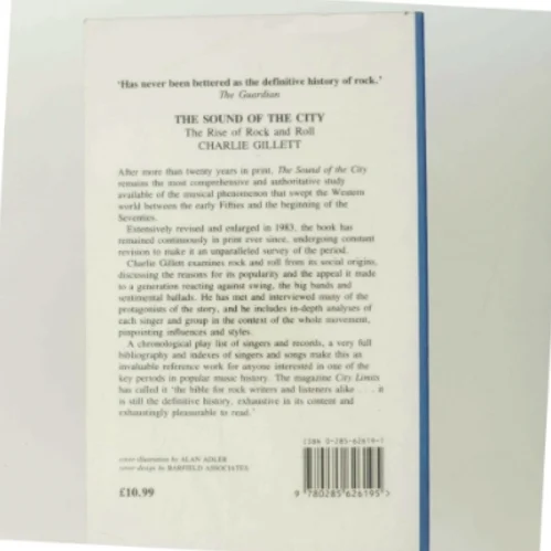 The sound of the city : the rise of rock and roll af Charlie Gillett (Bog)