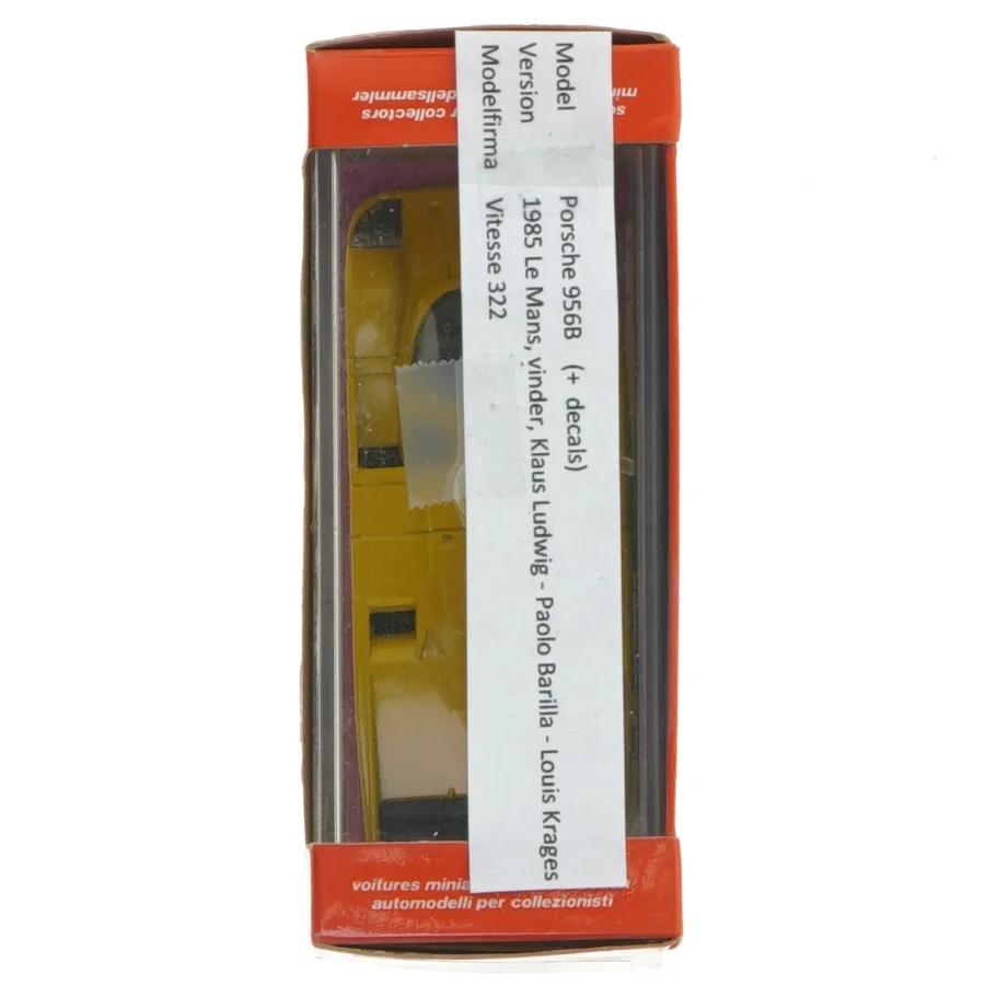 Porsche 956 modelbil (str. 15x6 cm)