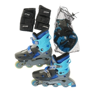 Rulleskøjter med beskyttelsesudstyr fra Atlanta (str. størrelse 35-38 cm)