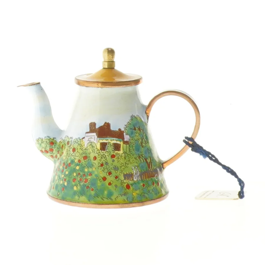 Dekoreret mini tekande (str. 9,5x8,5 cm)