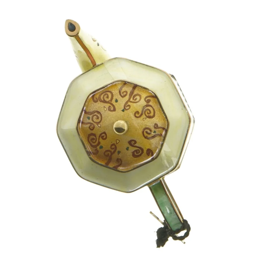 Dekorativ keramisk tekande fra Goebel (str. 8,5x13 cm)