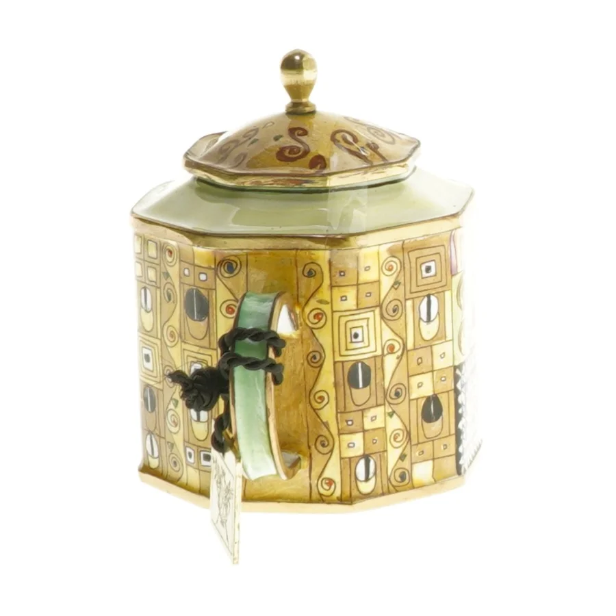 Dekorativ keramisk tekande fra Goebel (str. 8,5x13 cm)