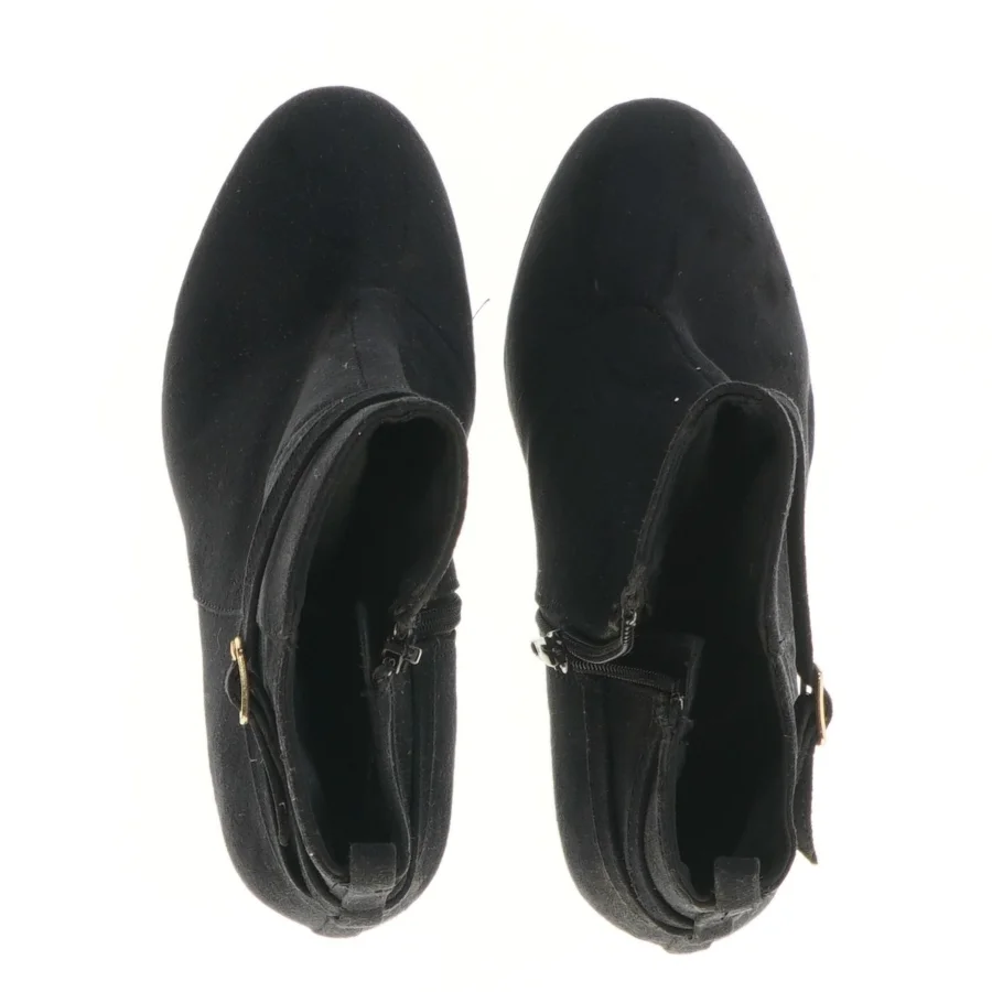 Sorte ankelstøvler med stilet hæl fra H&M (str. 37 )