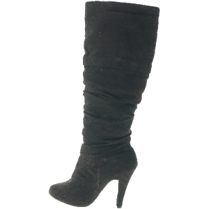 Sort højhælet støvle (str. 37 )