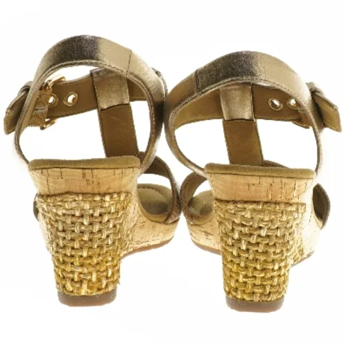 Bronze sandaler med kilehæl fra Gabor (str. længde 22 cm)