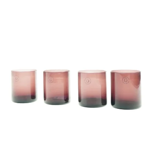 4 x lysestager fra Hübsch (str. 10 cm)