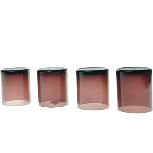 4 x lysestager fra Hübsch (str. 10 cm)