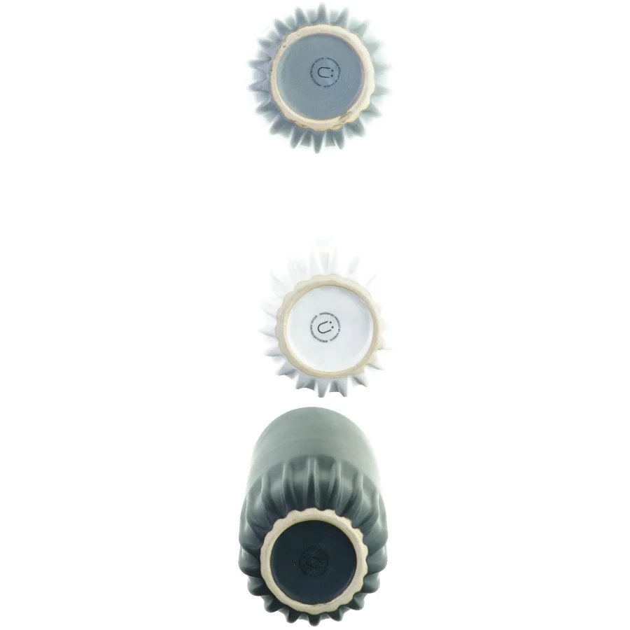 3 x vaser fra Hübsch (str. 24 cm)