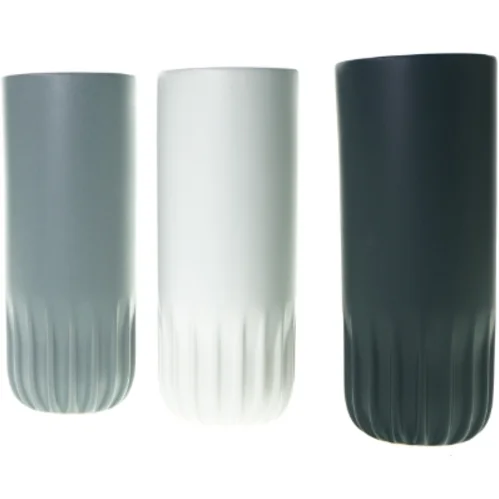 3 x vaser fra Hübsch (str. 24 cm)