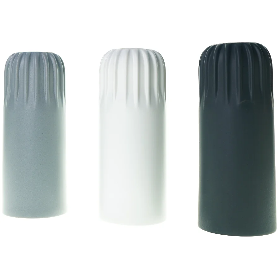 3 x vaser fra Hübsch (str. 24 cm)