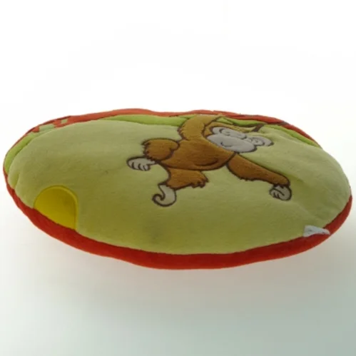 Rund pude med abemotiv (str. Ø 30 cm)