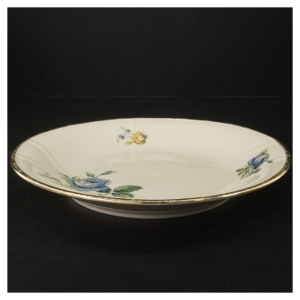 Porcelænsfad med blomstermønster fra KPM (str. Ø 27 cm)