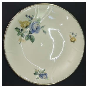 Porcelænsfad med blomstermønster fra KPM (str. Ø 27 cm)