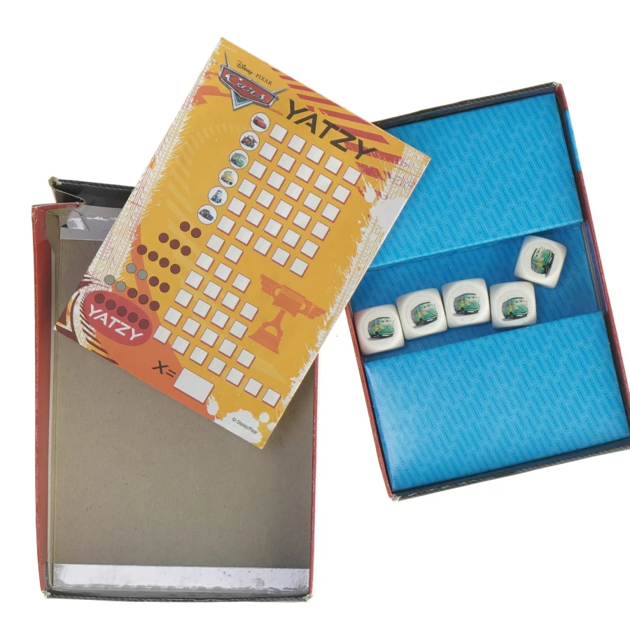 Yatzy spil, Disney Cars tema (str. 16 x 11 cm)