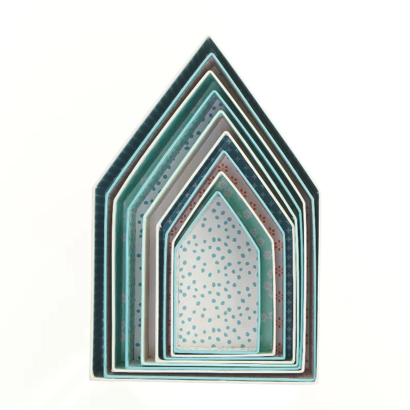 Dekorations huse fra Søstrene Grene (str. 30 x 9 x 19 cm)