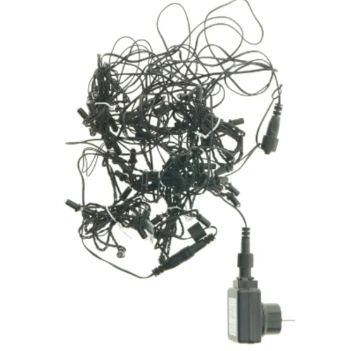 Sort lyskæde/gardin med ledning fra Ikea