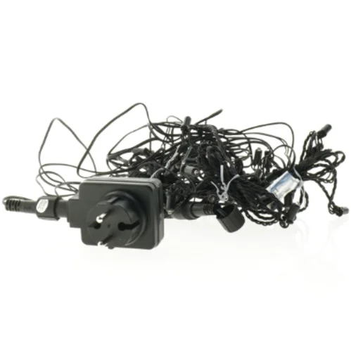 Sort lyskæde/gardin med ledning fra Ikea