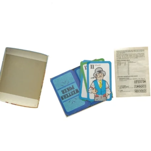 Western Poker spillekort (str. 13 x 10 cm)