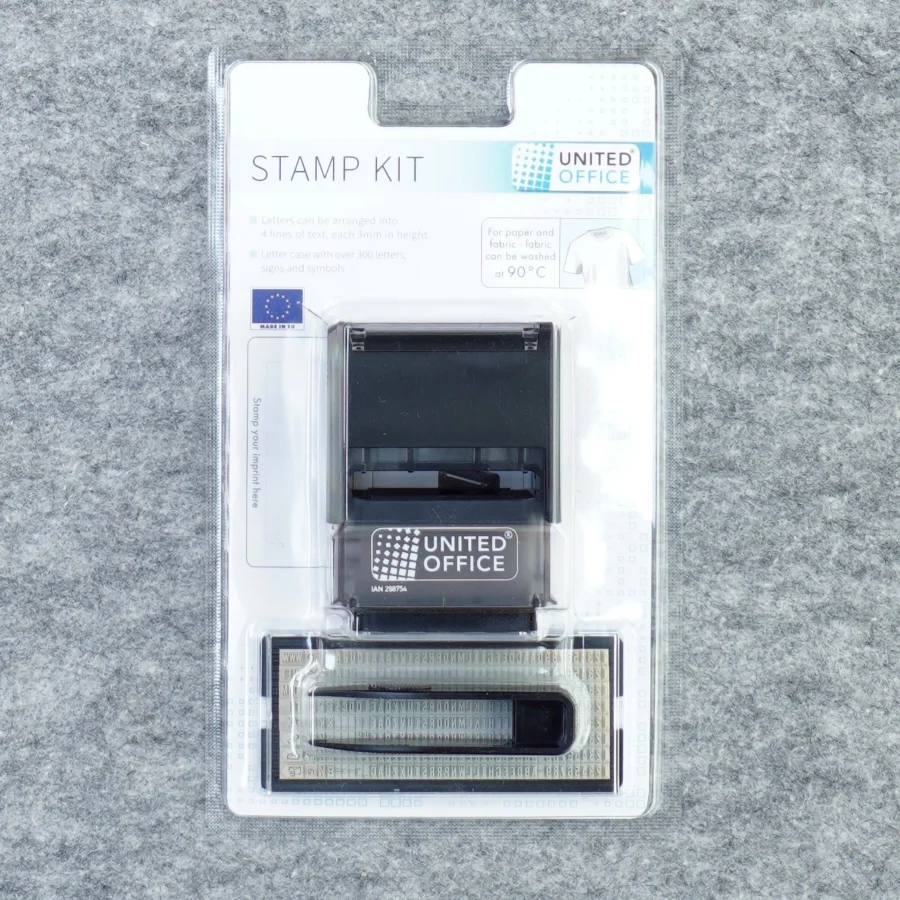Tekststempel fra United Office (str. 23 x 13 cm)