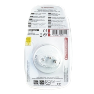 Omformer/adaptor fra Go Travel (str. 6 cm)