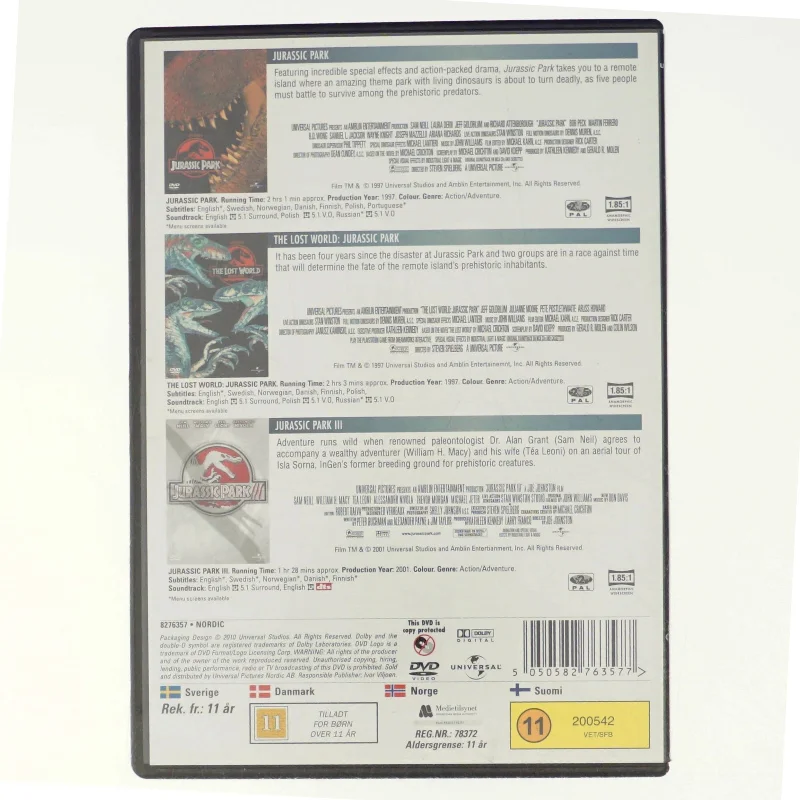 Jurassic park trilogy