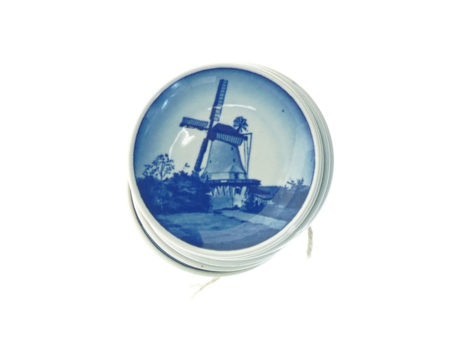 ROYAL COPENHAGEN Blå og hvide keramikplatter (str. Ø 8 cm)