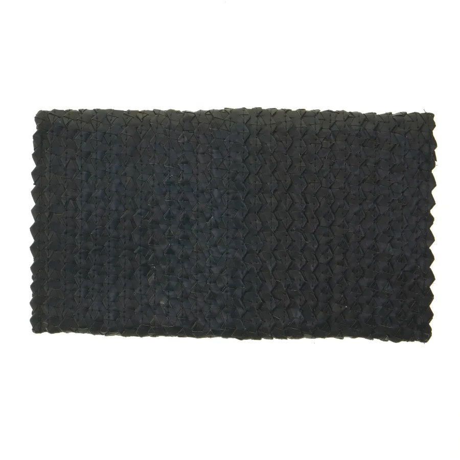 Vævet sort clutch (str. 29x17 cm)