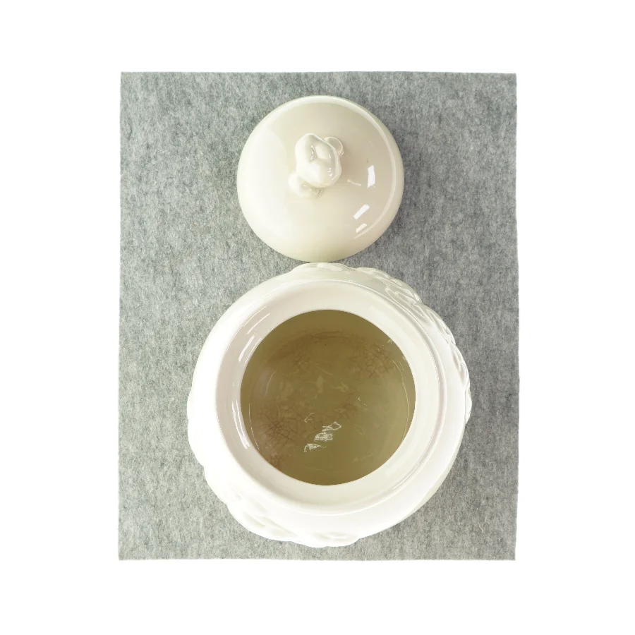 Krukke med låg (str. HØ 28x 15 cm)